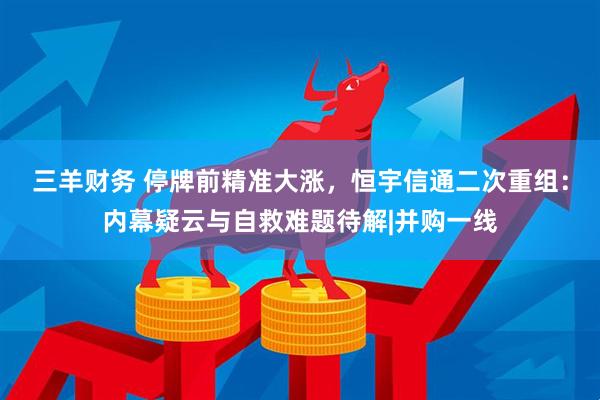三羊财务 停牌前精准大涨，恒宇信通二次重组：内幕疑云与自救难题待解|并购一线